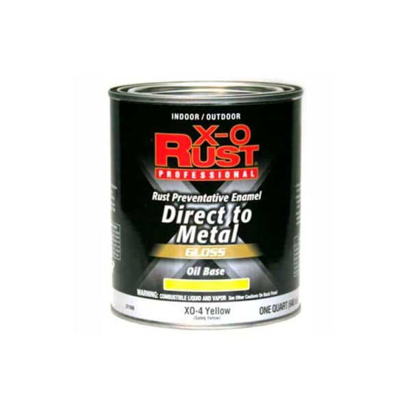 General Paint Interior/Exterior Paint, Gloss, Oil Base, Safety Yellow